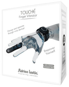 Adrien Lastic Touch - cordless finger vibrator with wrist strap (black)