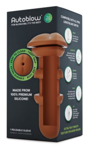 Autoblow A.I. - silicone insert - anus (brown)