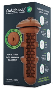 Autoblow A.I. - silicone replacement insert - sleeve (brown)