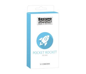 Balení kondomů značky Secura - Pocket Rocket