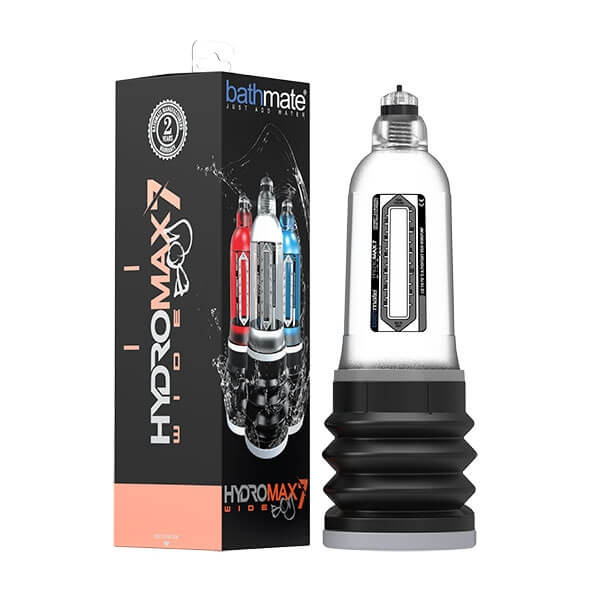 Bathmate Hydromax 7 Wide - hydraulická pumpa na penis (průhledná)