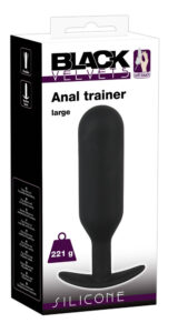 Black Velvet Anal Trainer - 221g-ové anální dildo (černé)