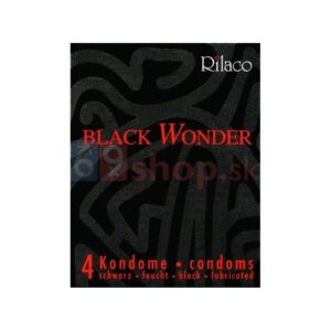 Černé kondomy.