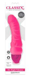 Classix Mr. Right - beginner penis silicone vibrator (pink)