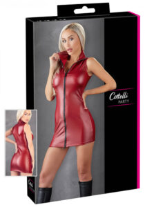 Cottelli Party - Sleeveless Shiny Zipper (Burgundy)