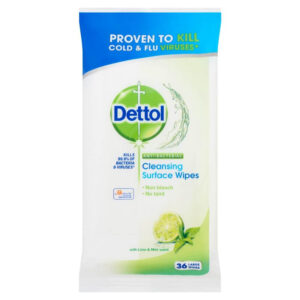 Dettol - antibacterial surface cleaning cloth (36pcs) - lime-mentha