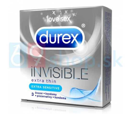 Durex Invisible senzitivní kondomy! Extra tenké pro ještě intenzivnější pocit.
