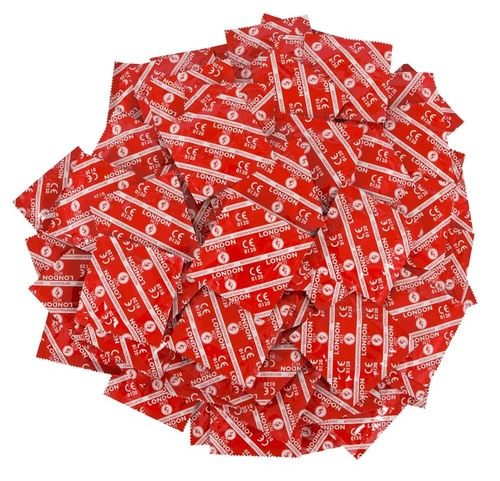 Durex London kondomy - jahodová příchuť (50 ks)