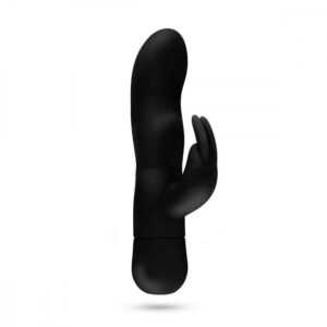 Easytoys Mad Rabbit - vibrátor na bod G s ramenem na klitoris (černý)