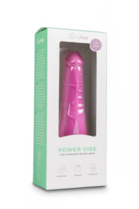 Easytoys Power Vibe - silikonový vibrátor ve tvaru penisu (růžový)