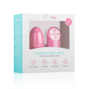 Easytoys - vibrační vajíčko se 7 rytmy na dálkové ovládání (růžové)
