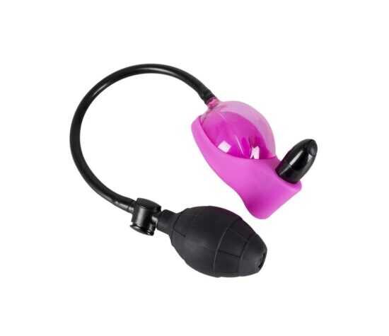 Exciting - pumpa na klitoris s minivibrátorom (ružová)