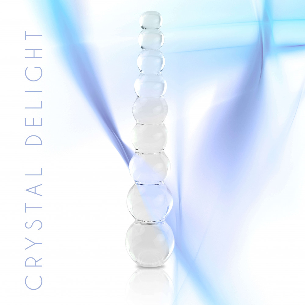 FEELZTOYS - GLAZZZ GLASS DILDO CRYSTAL DELIGHT