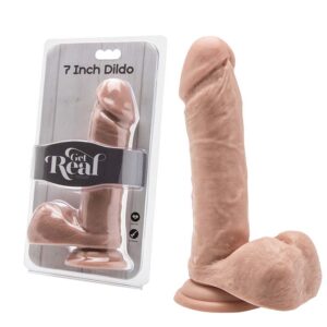 Get Real 7 inch with balls realistické dildo