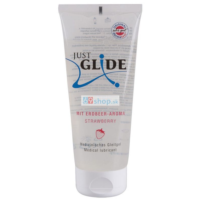 Just Glide jahodový lubrikant (200ml)