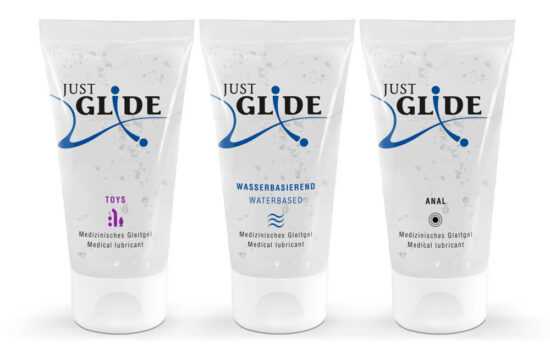 Just Glide súprava lubrikantov (3 x 50 ml)