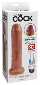 King Cock 7 Fitymanator - lifelike dildo (18cm) - dark natural