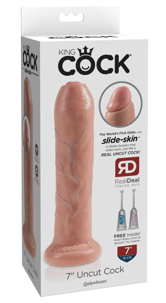 King Cock 7 Fitymanator - lifelike dildo (18cm) - natural