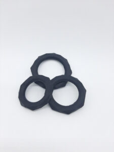 King Cock penis ring set (3pc) - black