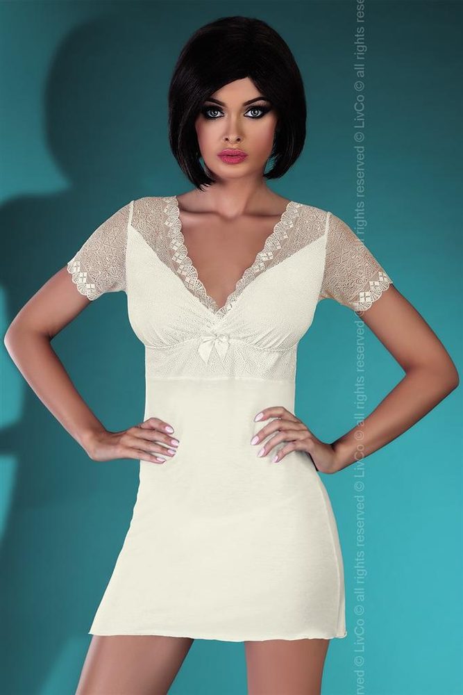 Košilka LivCo Corsetti Babette - krémová L - XL