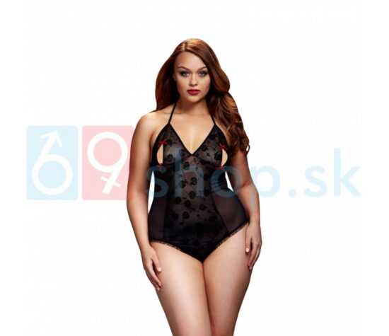 Květinový výtisk v oblasti poprsí jsou určitě nejvíce sexy součástí tohoto vzrušujícího body