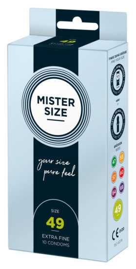 Mister Size thin condom - 49mm (10pcs)