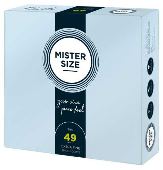 Mister Size thin condom - 49mm (36pcs)