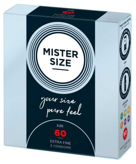 Mister Size thin condom - 60mm (3pcs)