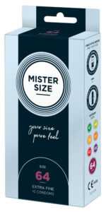 Mister Size thin condom - 64mm (10pcs)