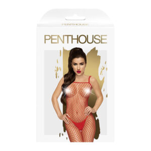 Penthouse Body search síťované bodystocking red veľkosť S-L