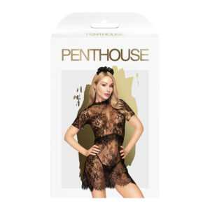 Penthouse Poison cookie čipkované šaty black veľkosť L/XL