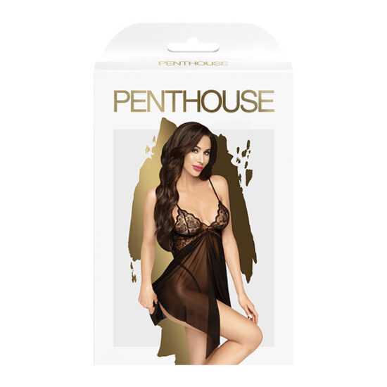 Penthouse Sweet beast erotická košilka black veľkosť S/M