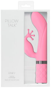Pillow Talk Kinky - nabíjecí vibrátor na bod G se dvěma motorky (růžový)