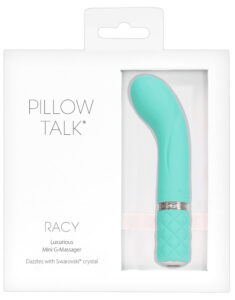 Pillow Talk Racy - nabíjecí tenký vibrátor na bod G (tyrkysový)