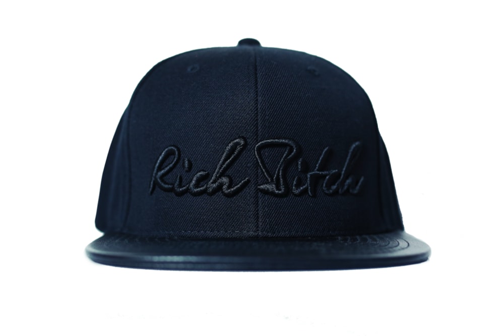 RICH BITCH SNAPBACK BLACK CAP