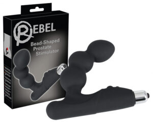 Rebel Bead-shaped - vibrátor na prostatu (černý)