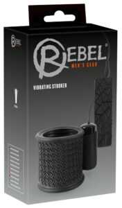 Rebel Stroker - dráždící manžeta na penis (černá)