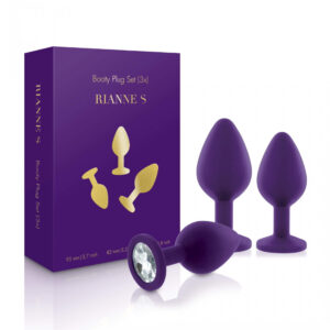 Rianne S Booty Plug Set - anální kolíky fialové (3ks)