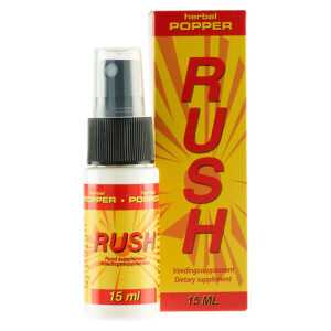 Rush Herbal Popper sprej na penis s Ginkgo Biloba 15ml