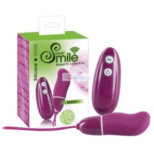 SMILE Berry - tyčový vibrátor na bod G na dálkové ovládání (ostružinový)