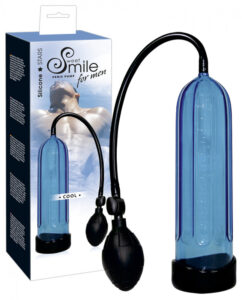 SMILE Cool - pumpa na penis (modrá)
