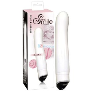 SMILE Easy - zahnutý vibrátor (bílý)