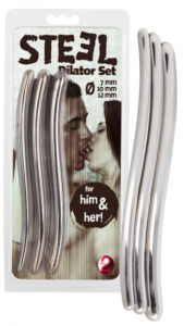 STEEL Dilator - sada stimulátorov do močovej trubice (3ks)