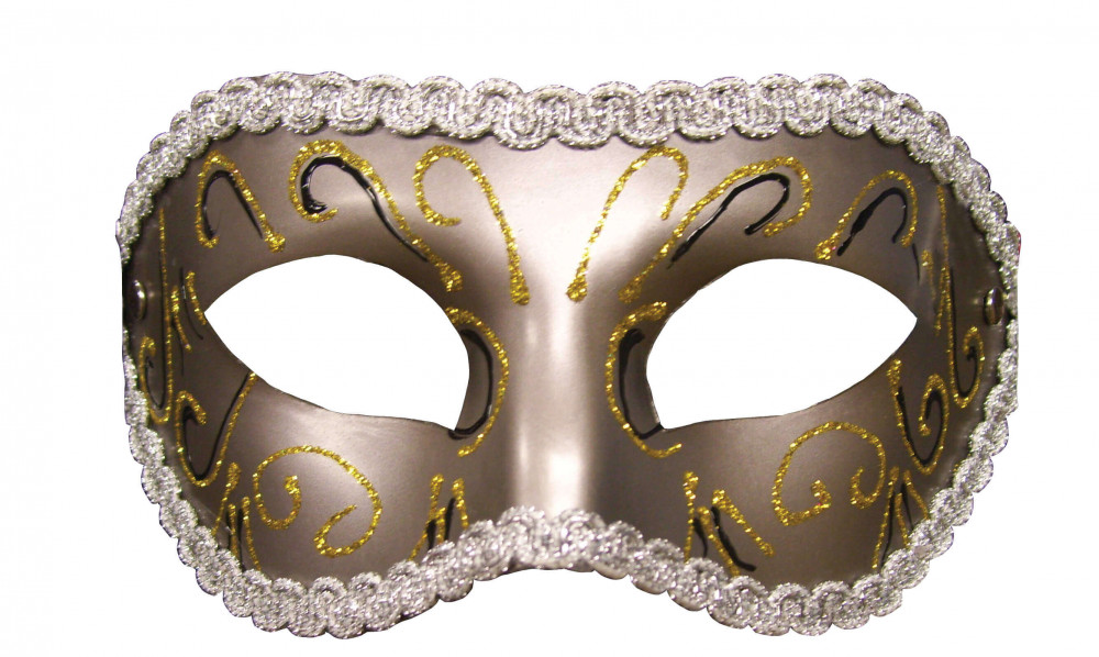 S&M - Grey Masquerade Mask