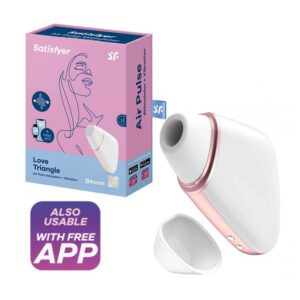 Satisfyer Love Triangle tlakový stimulátor na klitoris Bílá