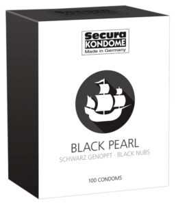 Secura Blue Pearl - Modrá kondomy s perličkovým povrchem (100 ks)