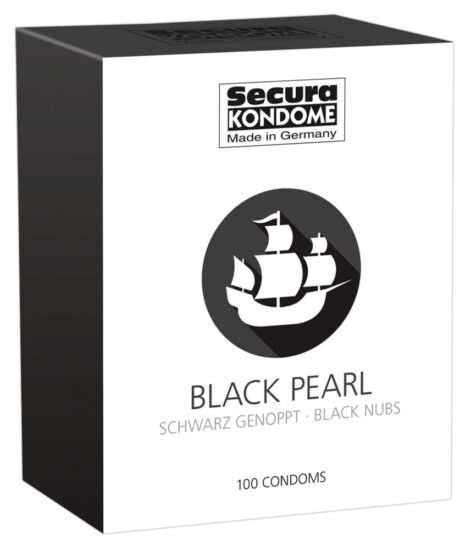 Secura Blue Pearl - Modrá kondomy s perličkovým povrchem (100 ks)