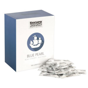 Secura Blue Pearl kondomy s výstupky 100 ks