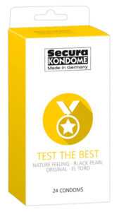 Secura Test the Best - výběr kondómovs (24ks)
