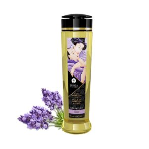 Shunga Sensation erotický masážní olej Levandule 240ml